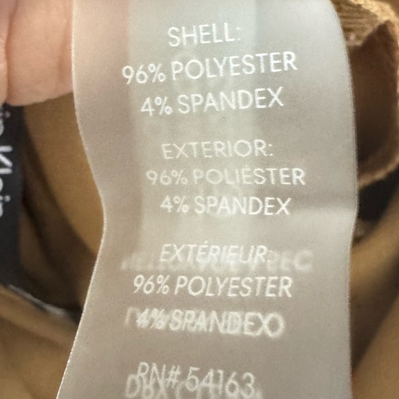 Calvin Klein Tan Wide-Leg Jumpsuit with Tie Waist Size 16 - Picture 6 of 6